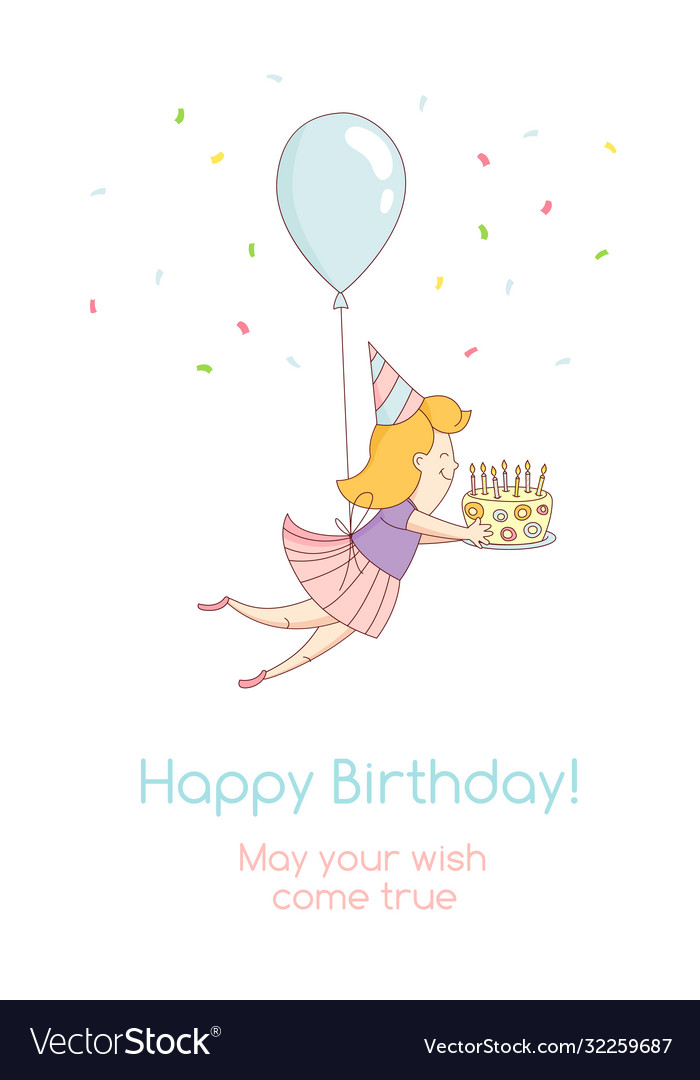 Happy birthday party greeting card invitation