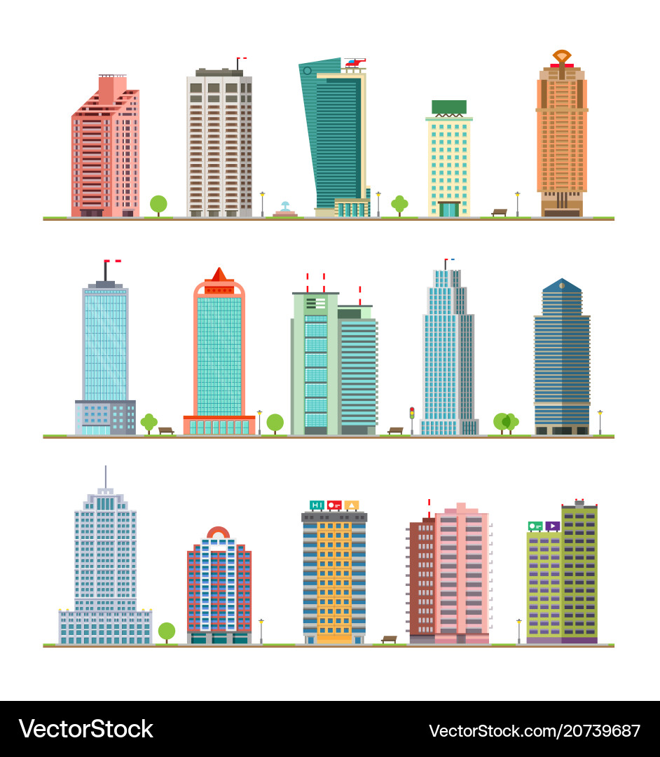 Vector Print Building Print Royalty Free Vector Image - VectorStock
