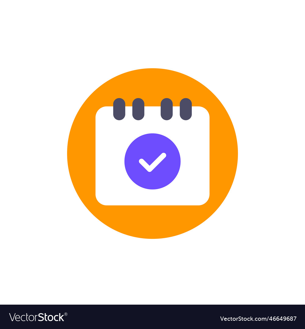 Save a date icon with calendar flat design