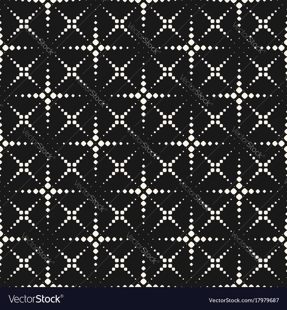 Seamless pattern with halftone dotted lines