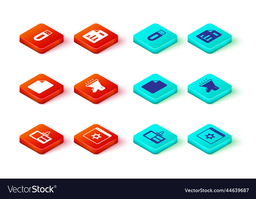 Set identification badge browser setting file vector image Set identification badge browser setting file
