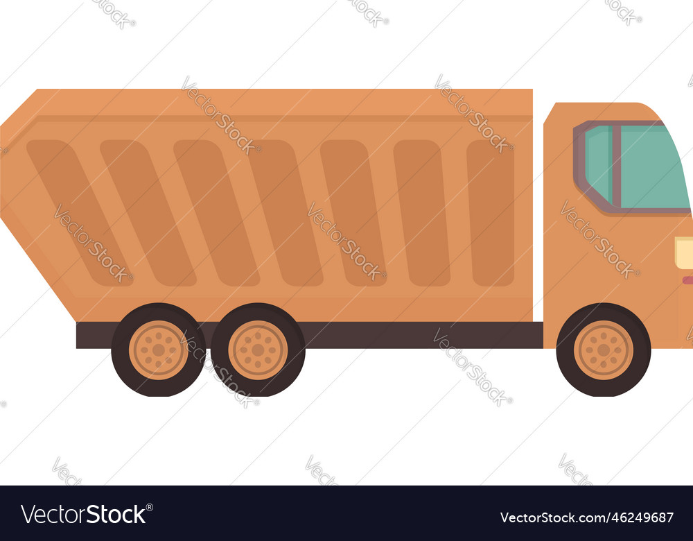 Truck icon cartoon tipper dump Royalty Free Vector Image