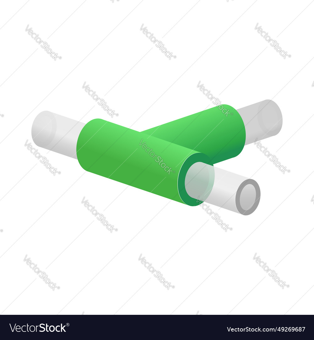 Volumetric icon of computer connection by network vector image Volumetric icon of computer connection by network