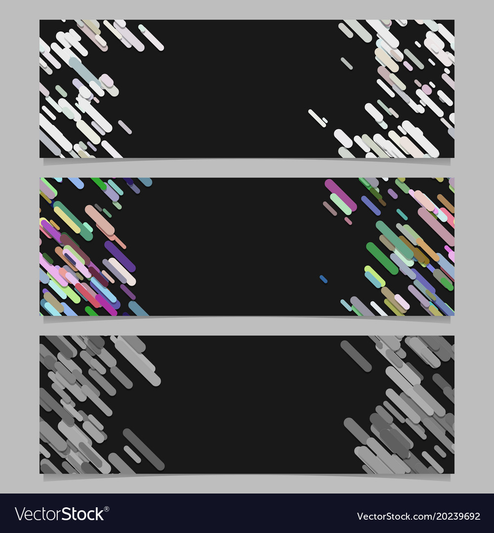 Abstract diagonal rounded stripe pattern banner