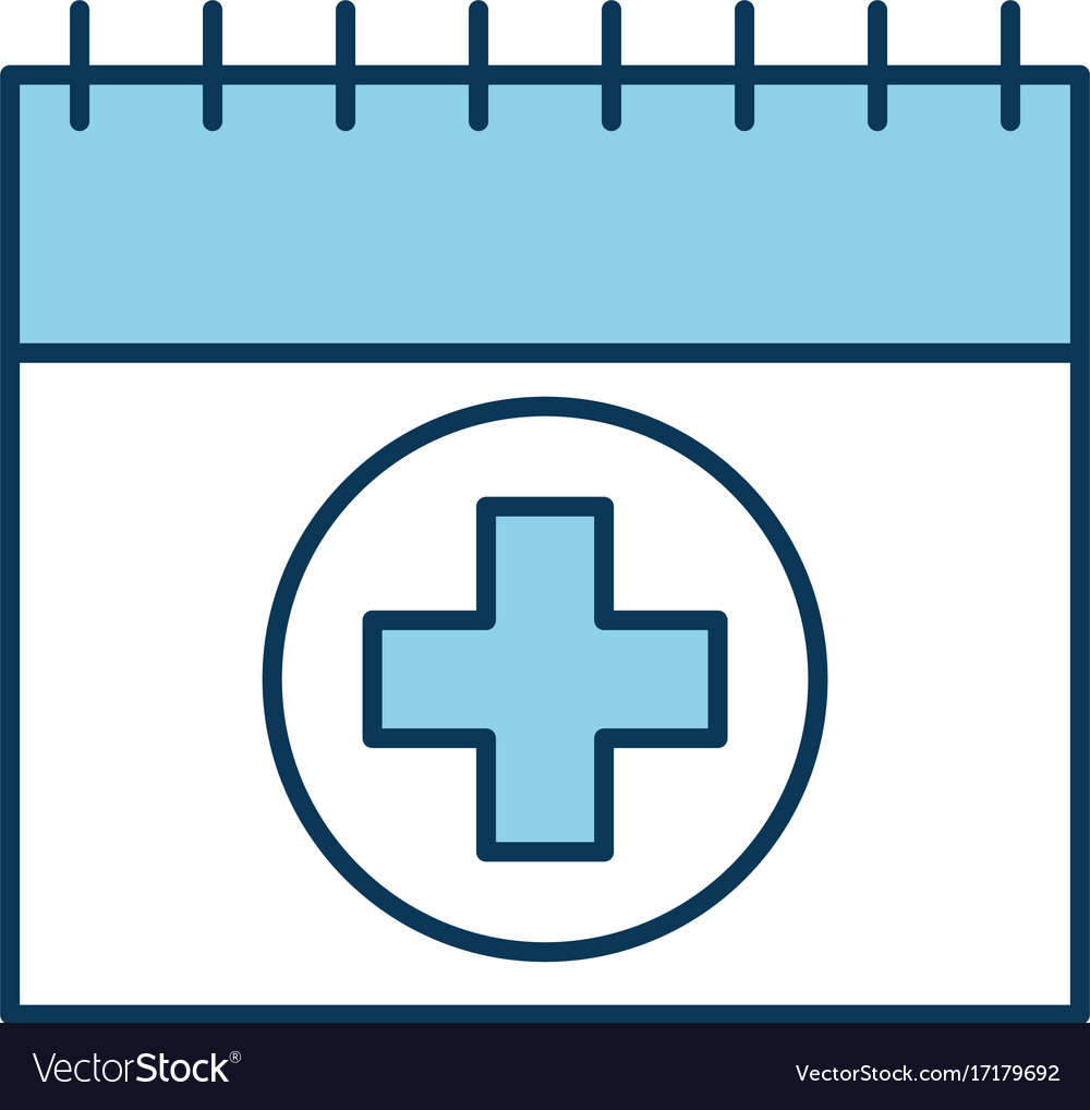 Appointment icon such as medical day calendar