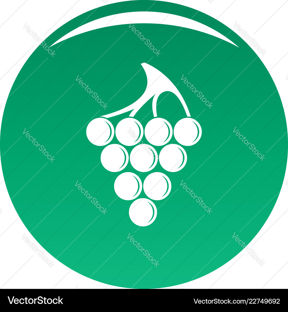 Green grape icon Royalty Free Vector Image - VectorStock
