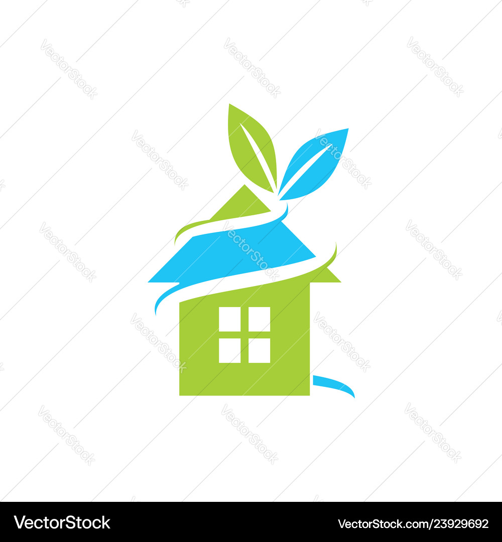 Leaf logo design template isolated Royalty Free Vector Image