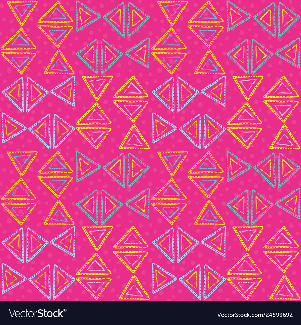 Neon Triangles Pattern