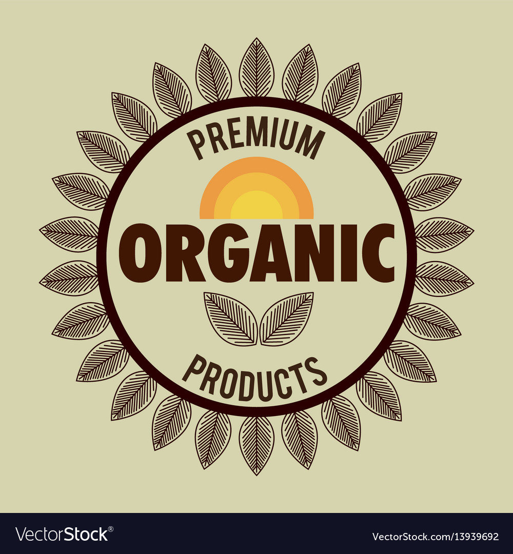 Organic product guaranteed seal