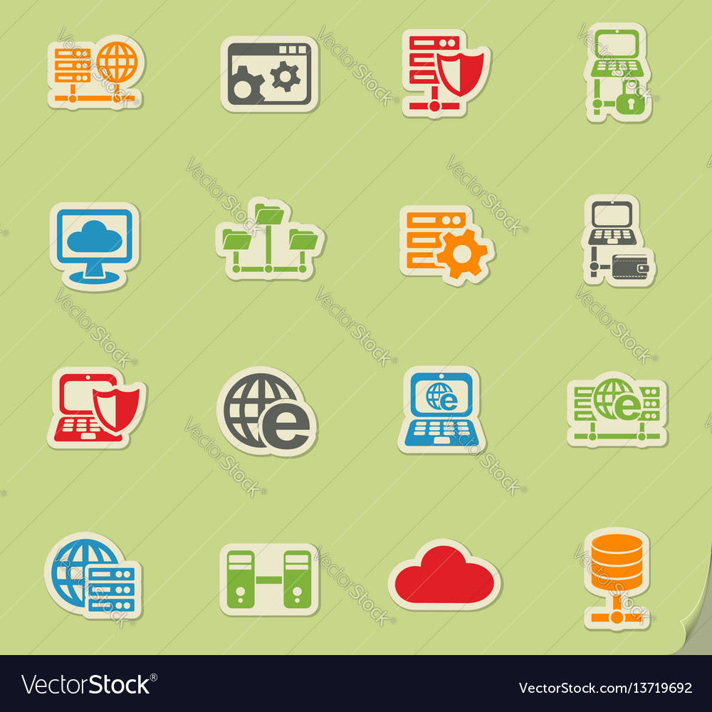Server icon set