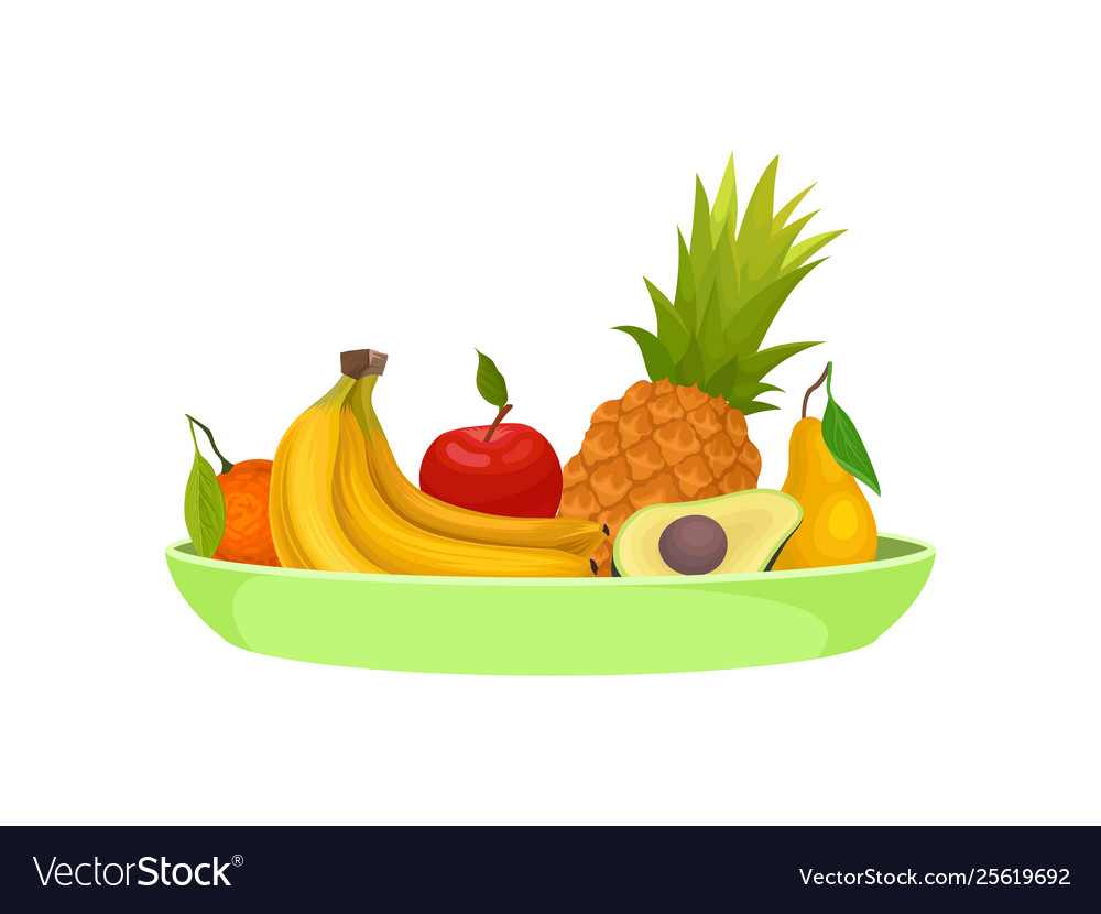 fruits in a plate
