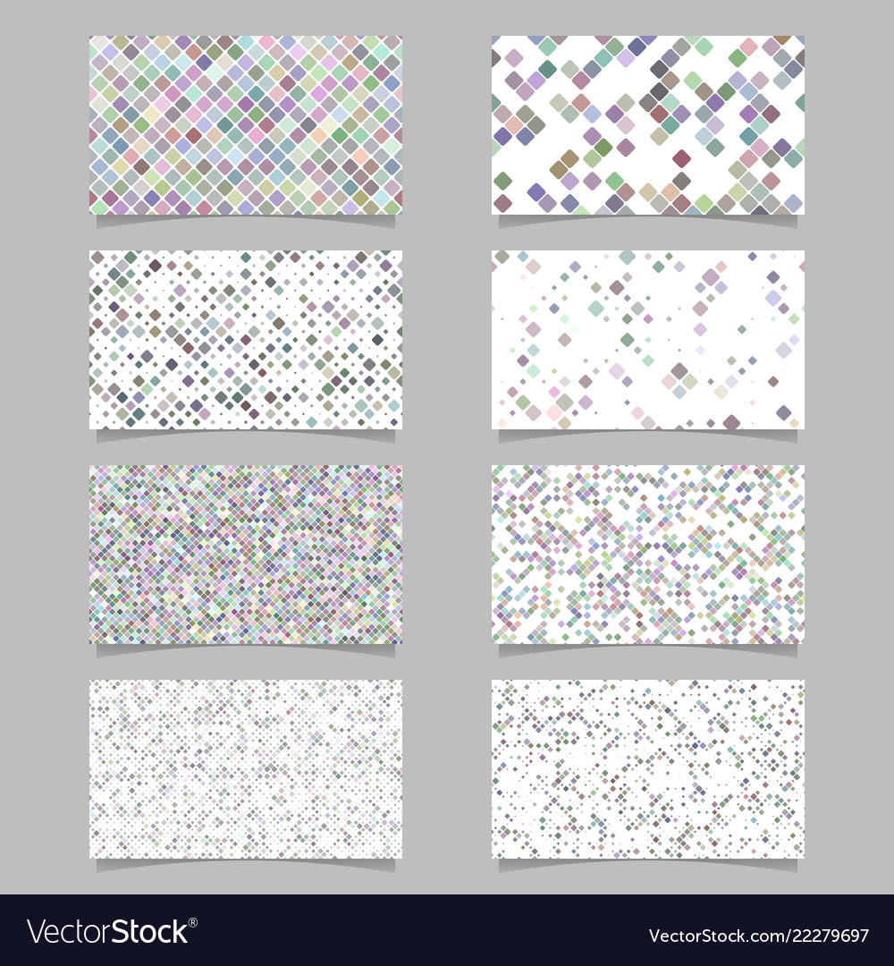 Abstract diagonal square pattern mosaic card vector image Abstract diagonal square pattern mosaic card