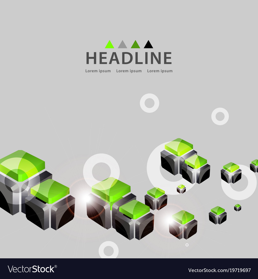 Brochure header layout template