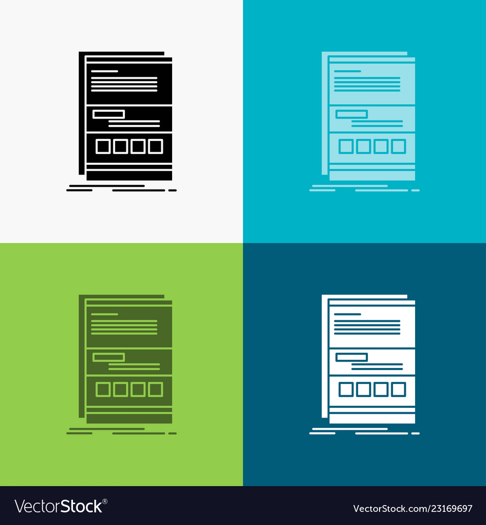 Browser dynamic internet page responsive icon Vector Image Browser dynamic internet page responsive icon