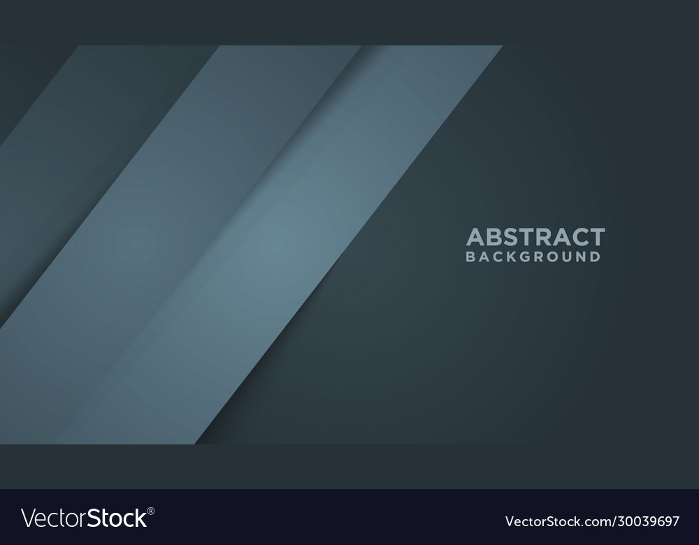 Dark abstract background with black overlap layers vector image Dark abstract background with black overlap layers