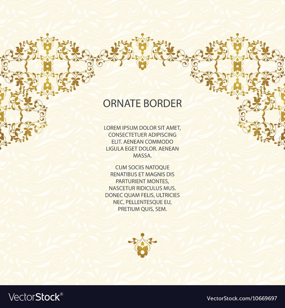 Decorative frame elegant element