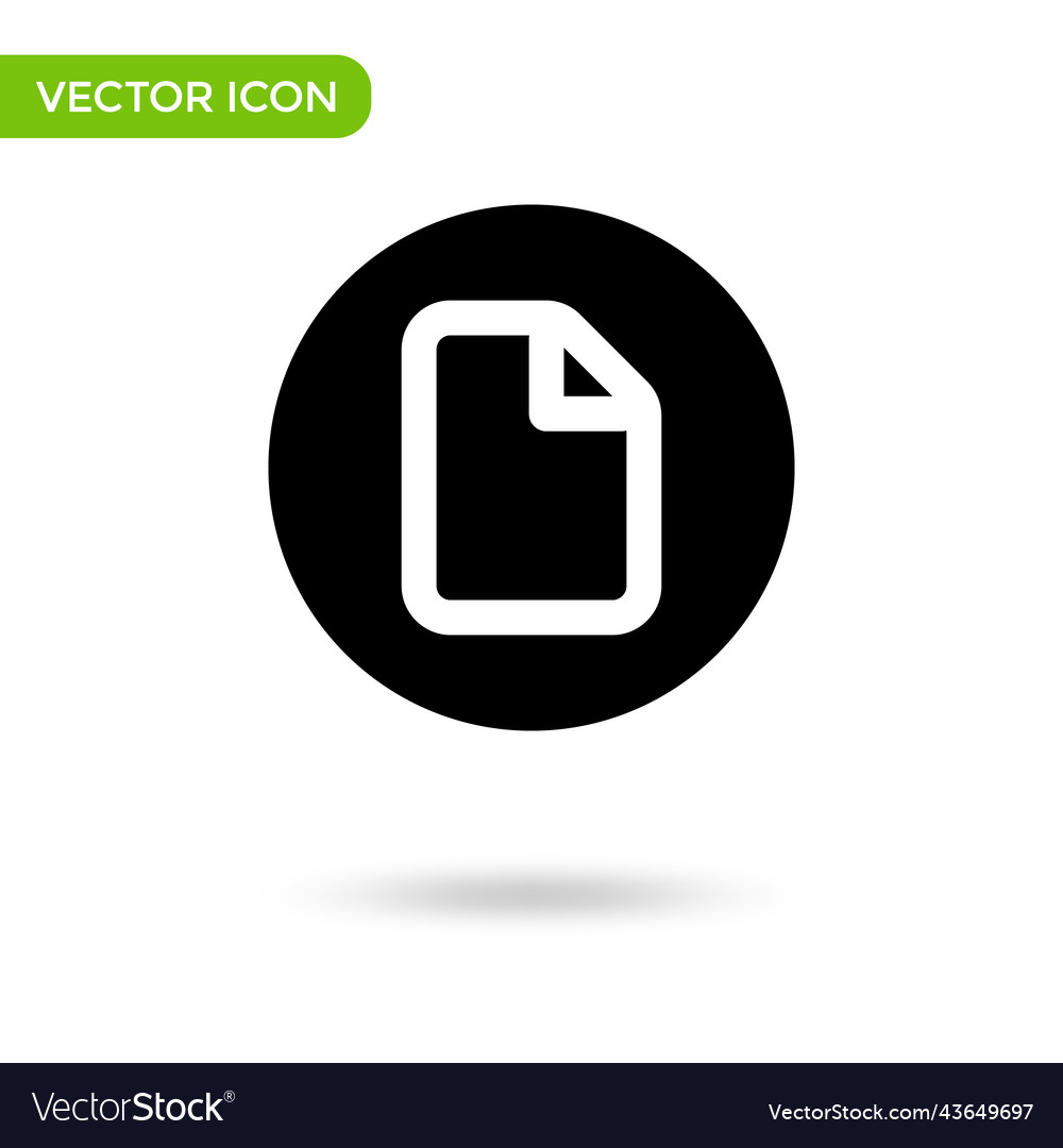 Document page icon minimal and creative