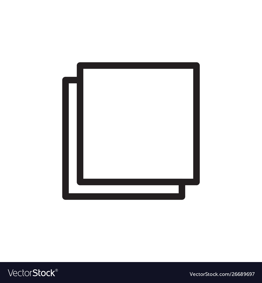 Flat line copy file icon logo element