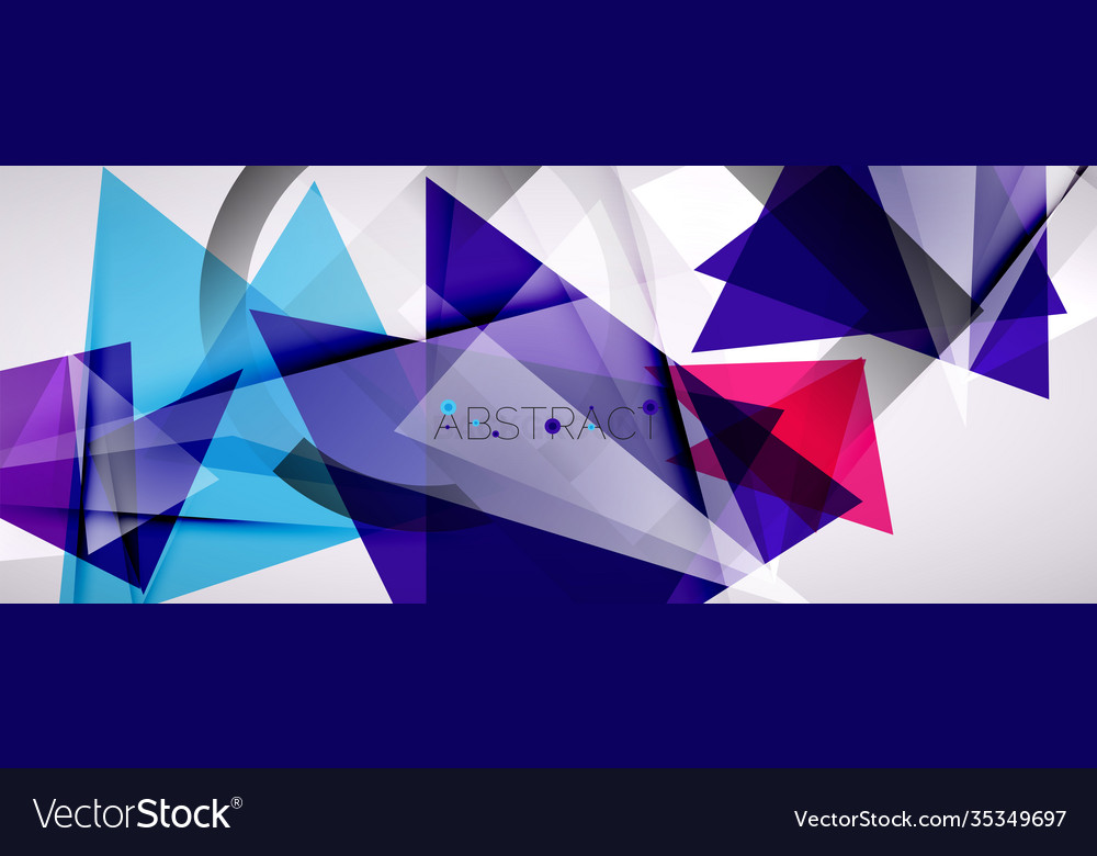 Geometric abstract background color triangle Vector Image Geometric abstract background color triangle