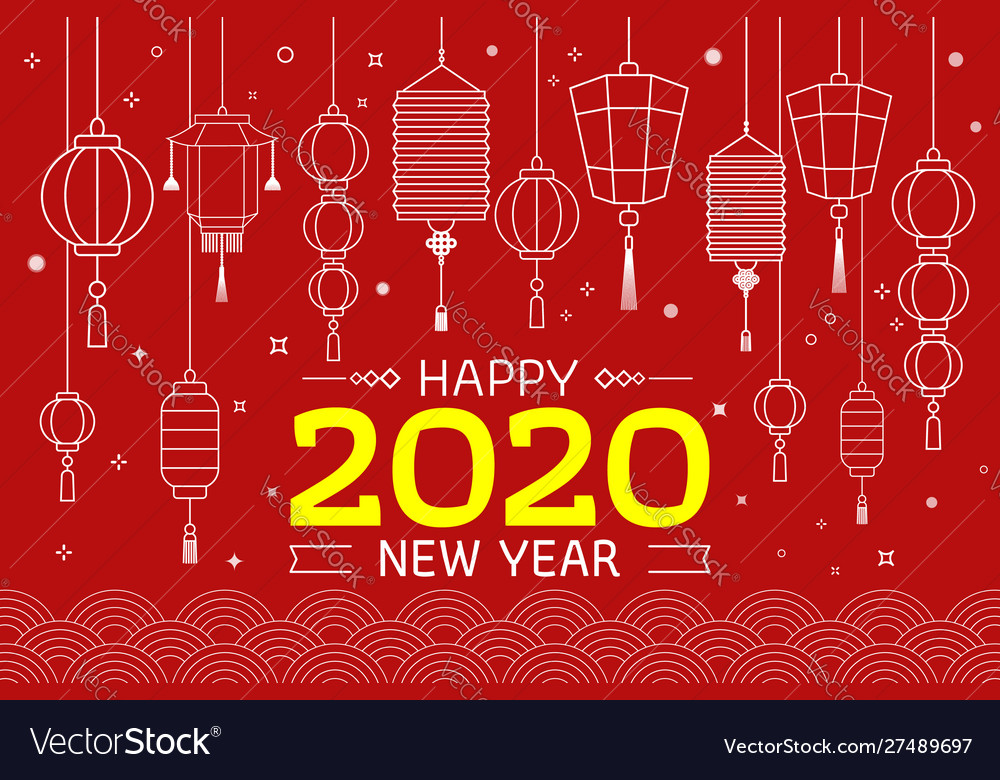 Happy chinese new year Royalty Free Vector Image