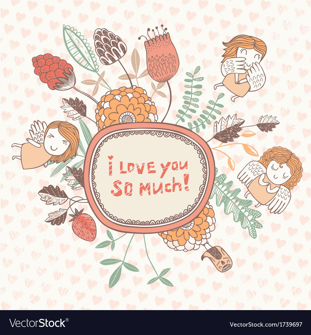 I love you Royalty Free Vector Image - VectorStock