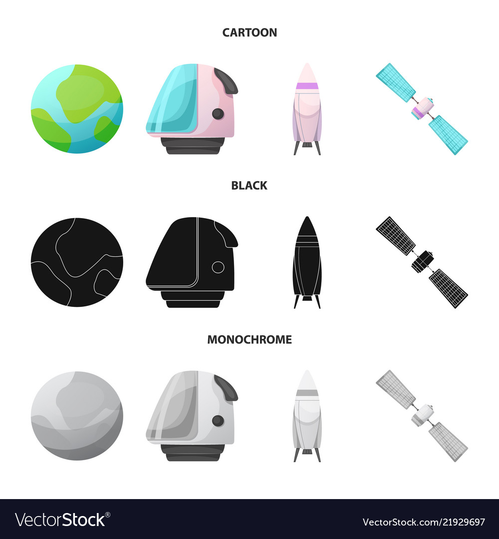 Isolated object of mars and space symbol