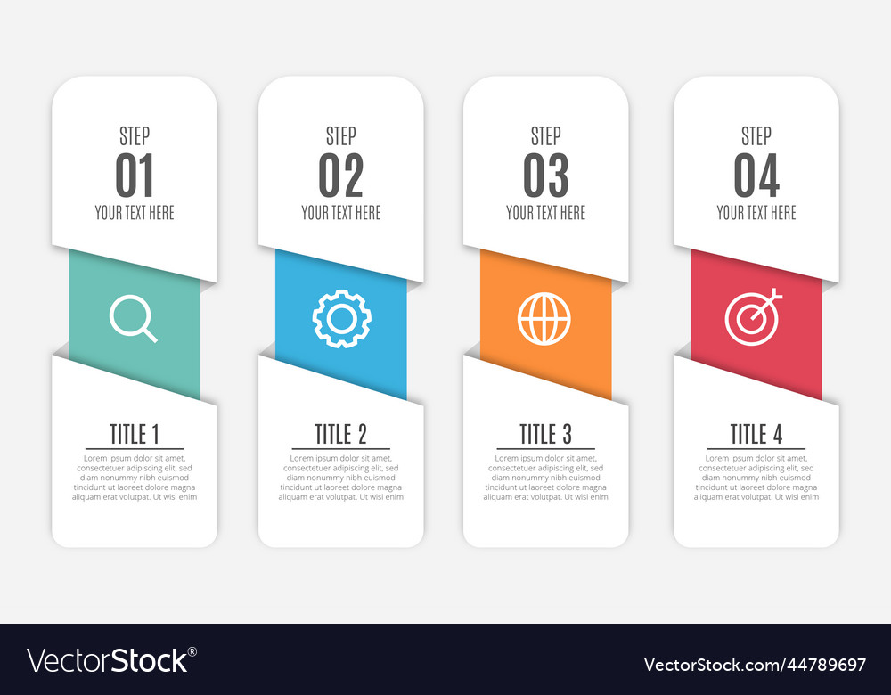 Modern business infographic background design Vector Image