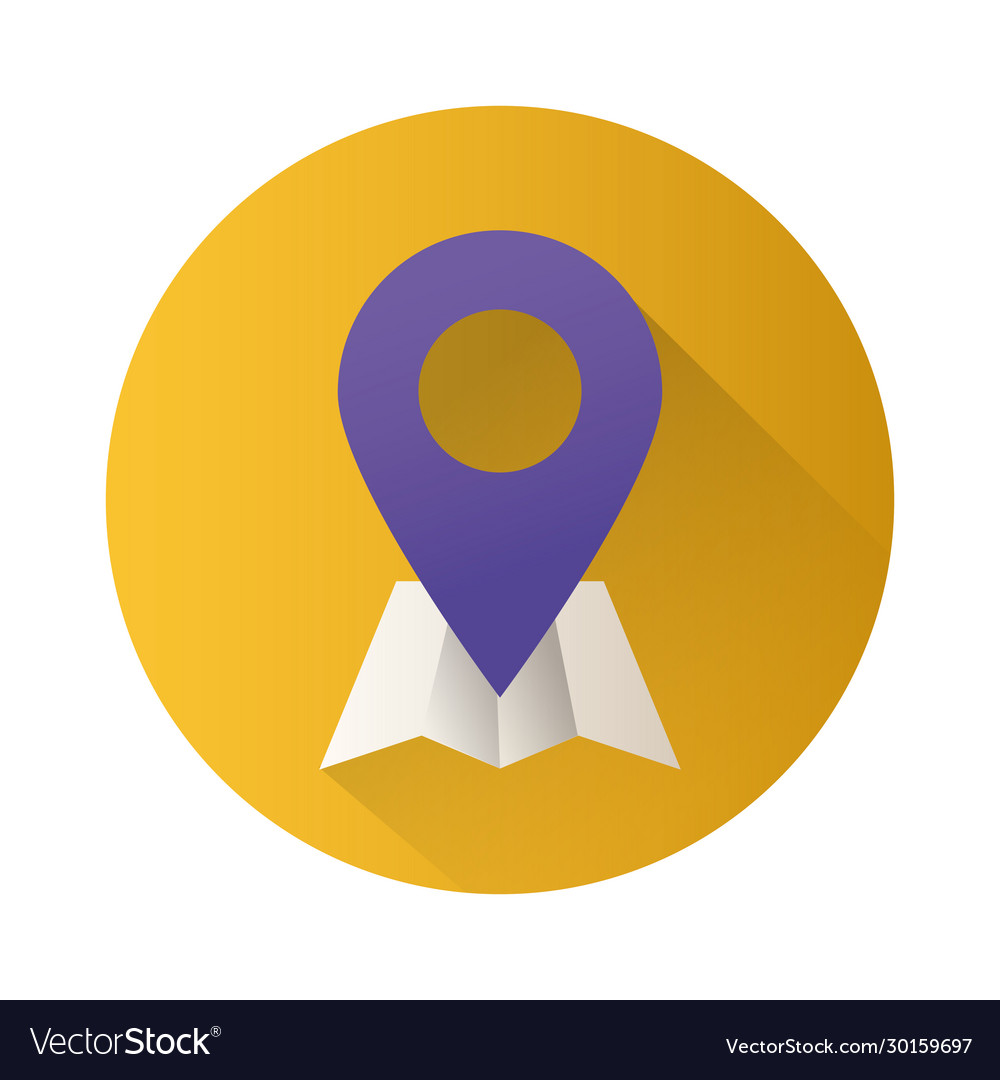 Pin Pointer Standort Block-Stil Symbol vector image Pin Pointer Standort Block-Stil Symbol