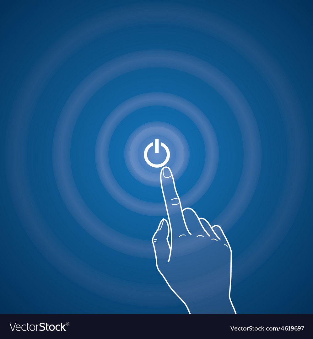Touchscreen power button