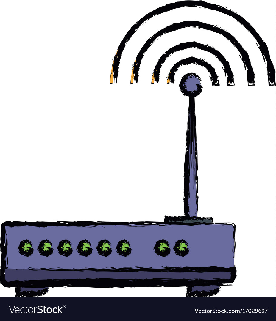 Wireless network router switch modern digital