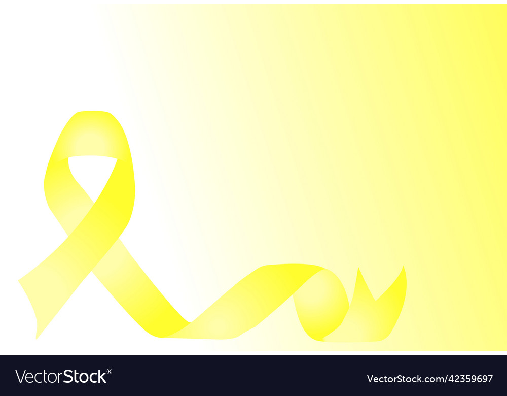 Yellow ribbon design Royalty Free Vector Image