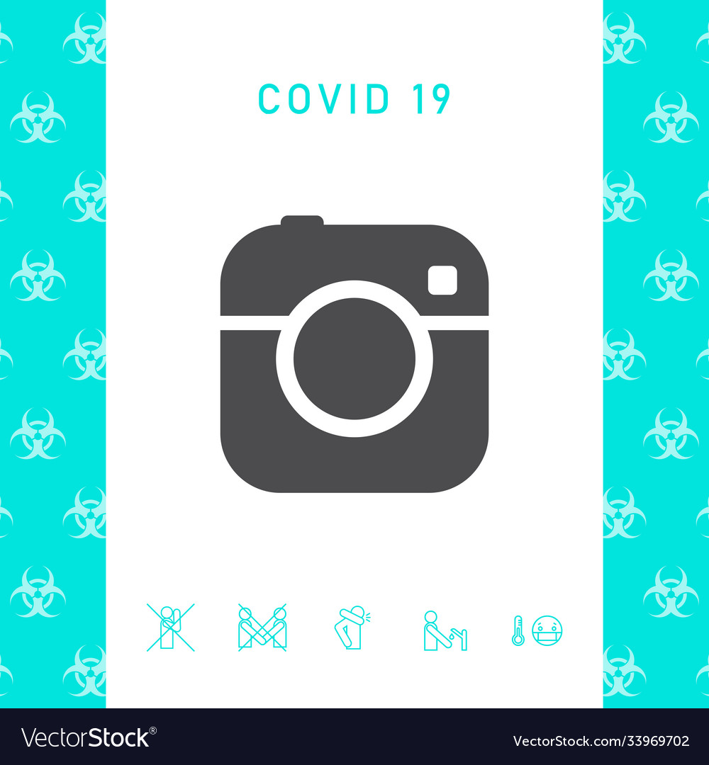 Camera symbol icon graphic elements