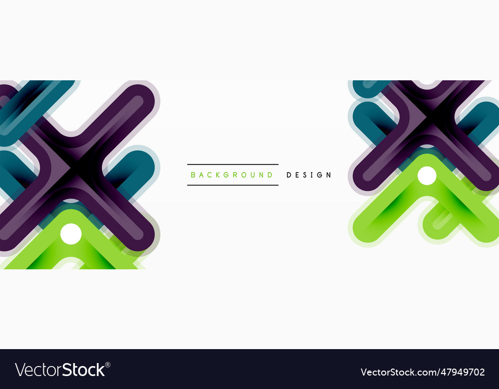 Cross line background minimal geometric template vector image Cross line background minimal geometric template