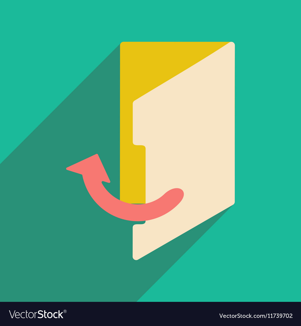 Flat with shadow icon and mobile application