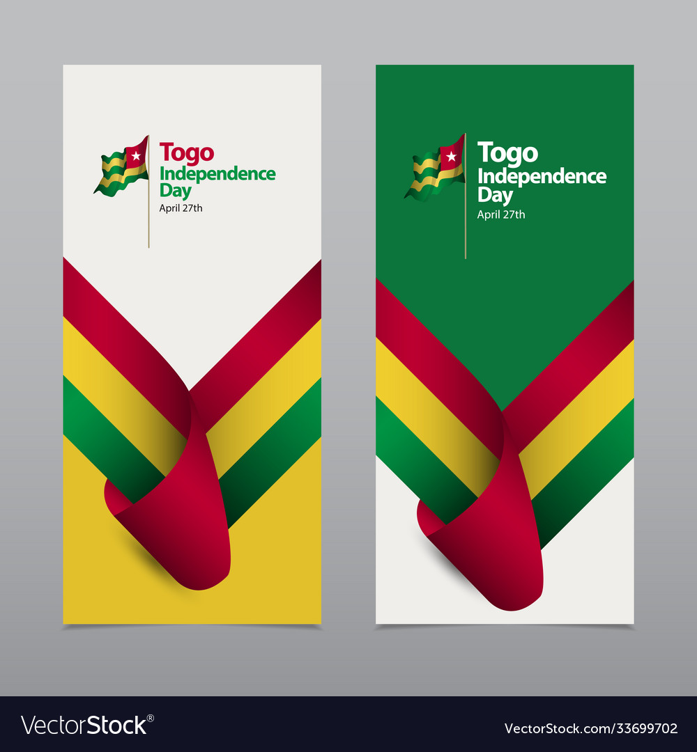 Happy togo independence day celebration template