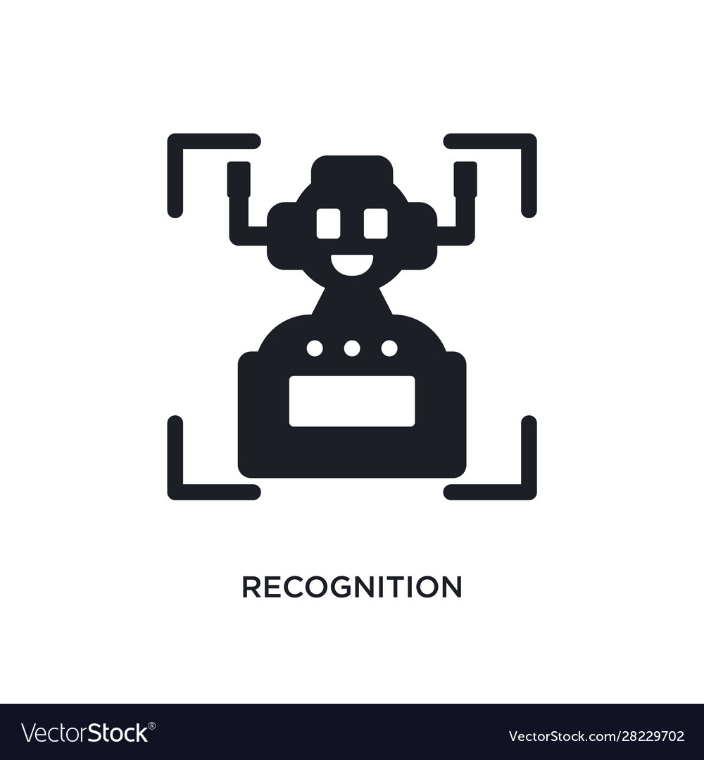 Recognition isolated icon simple element from