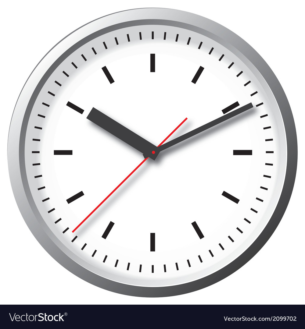 Wall Mounted Digital Clock Royalty Free Vector Image