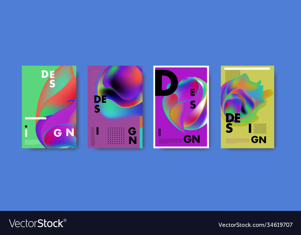 Abstract colorful liquid and fluid pattern Vector Image Abstract colorful liquid and fluid pattern