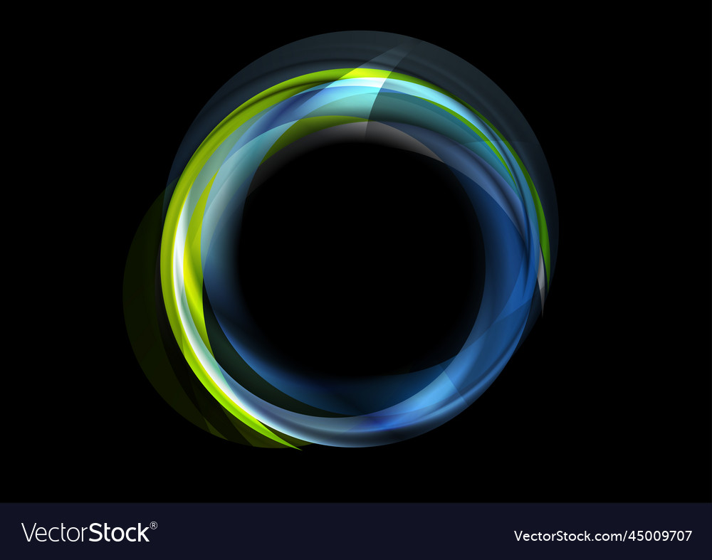 Bunte blaugrün leuchtend abstrakt kreisförmig vector image Bunte blaugrün leuchtend abstrakt kreisförmig