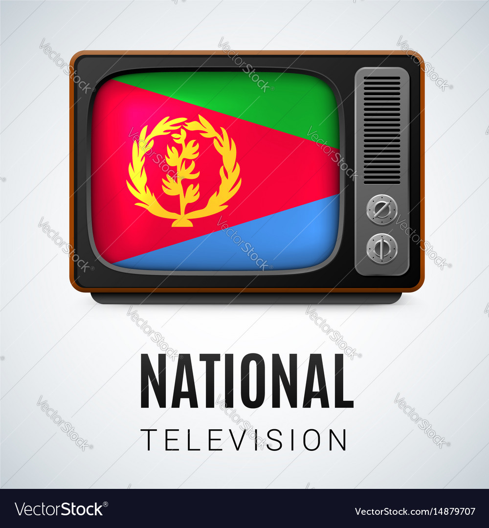 Eritrean Flag and TV Icon