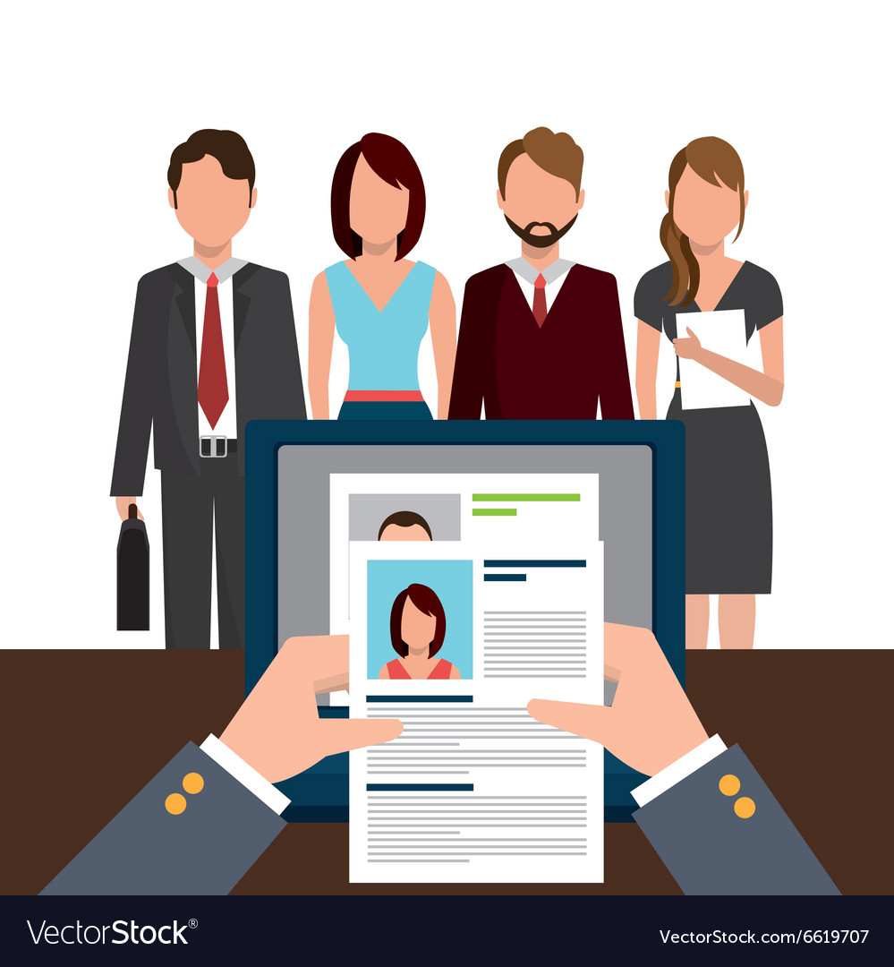 Find Person To Get A Job Royalty Free Vector Image