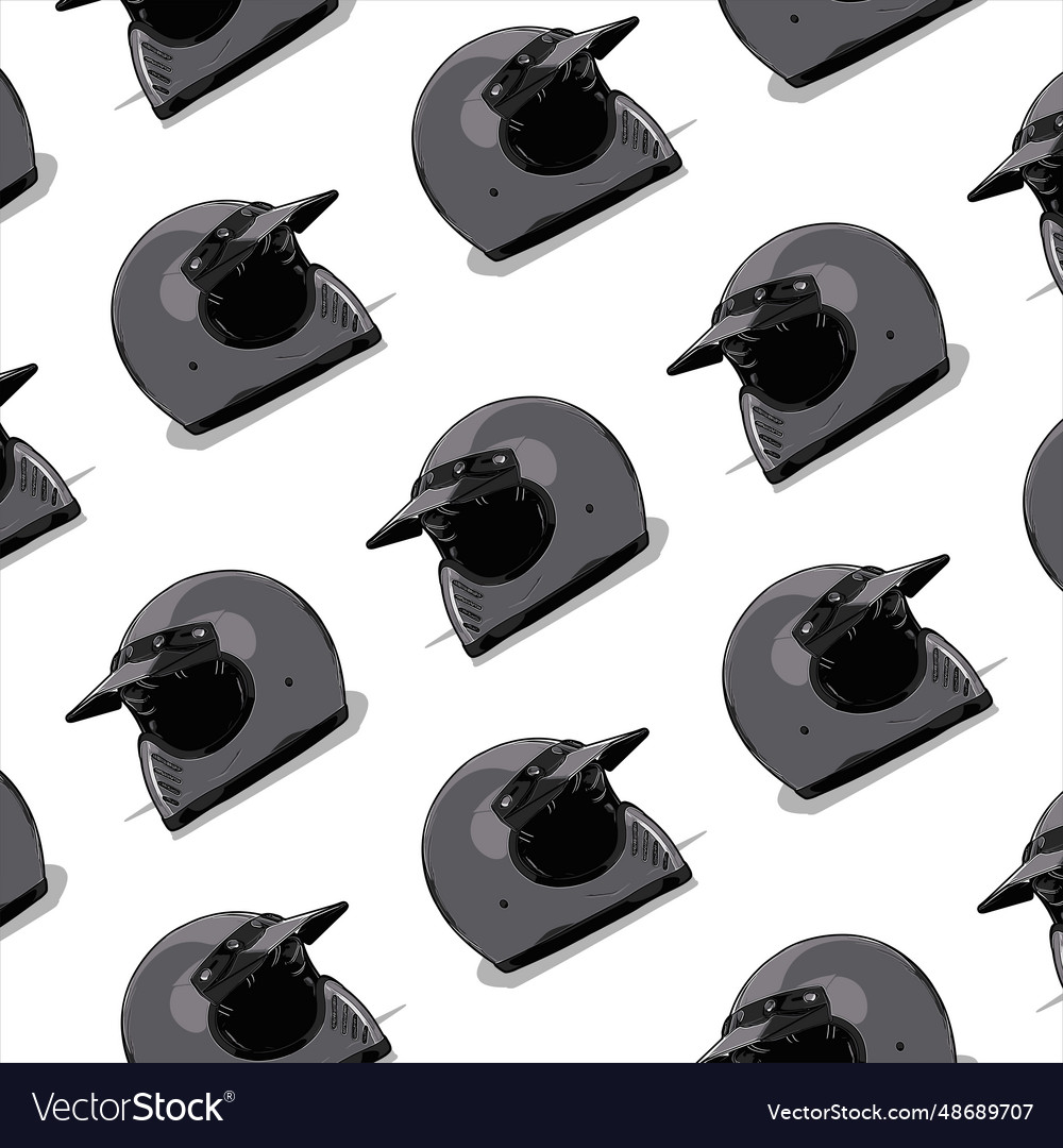 Retro helmet pattern template