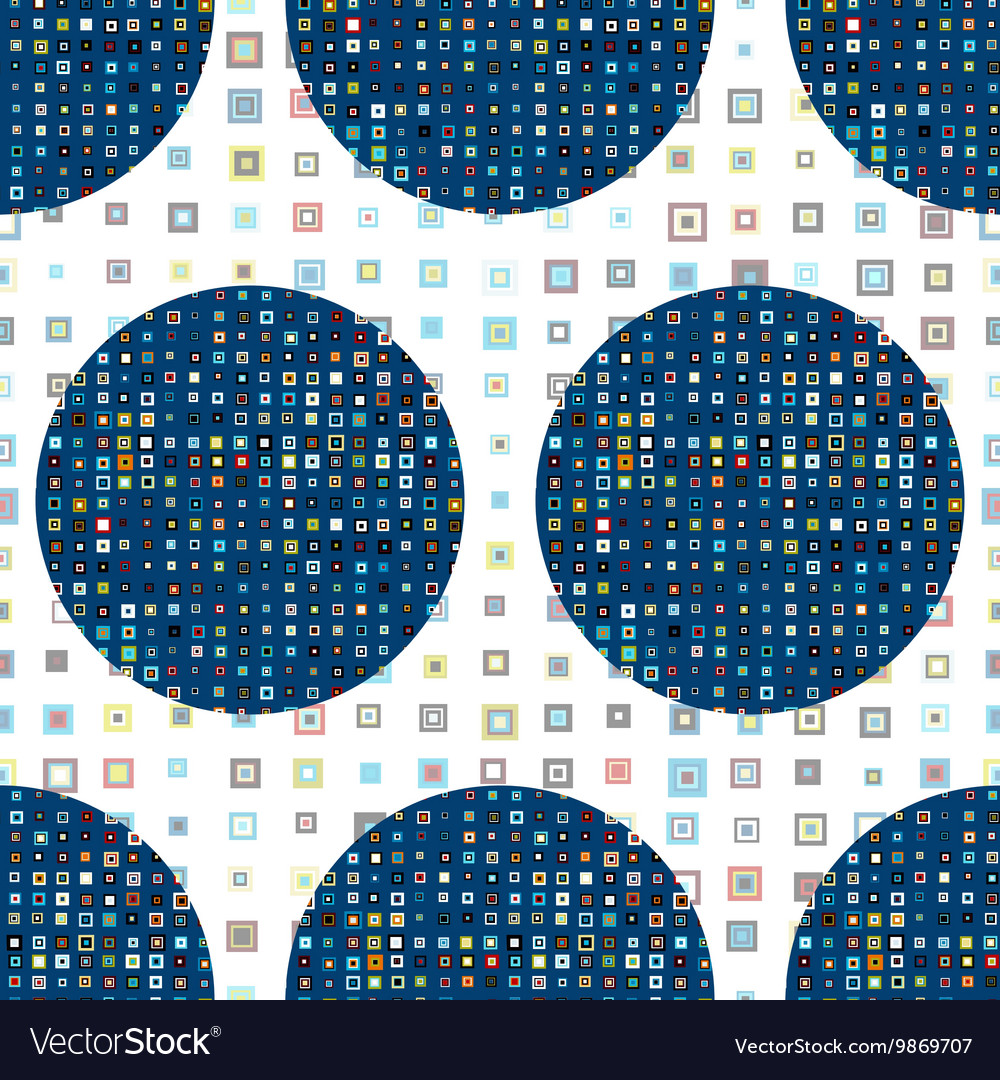 Seamless pattern of circles