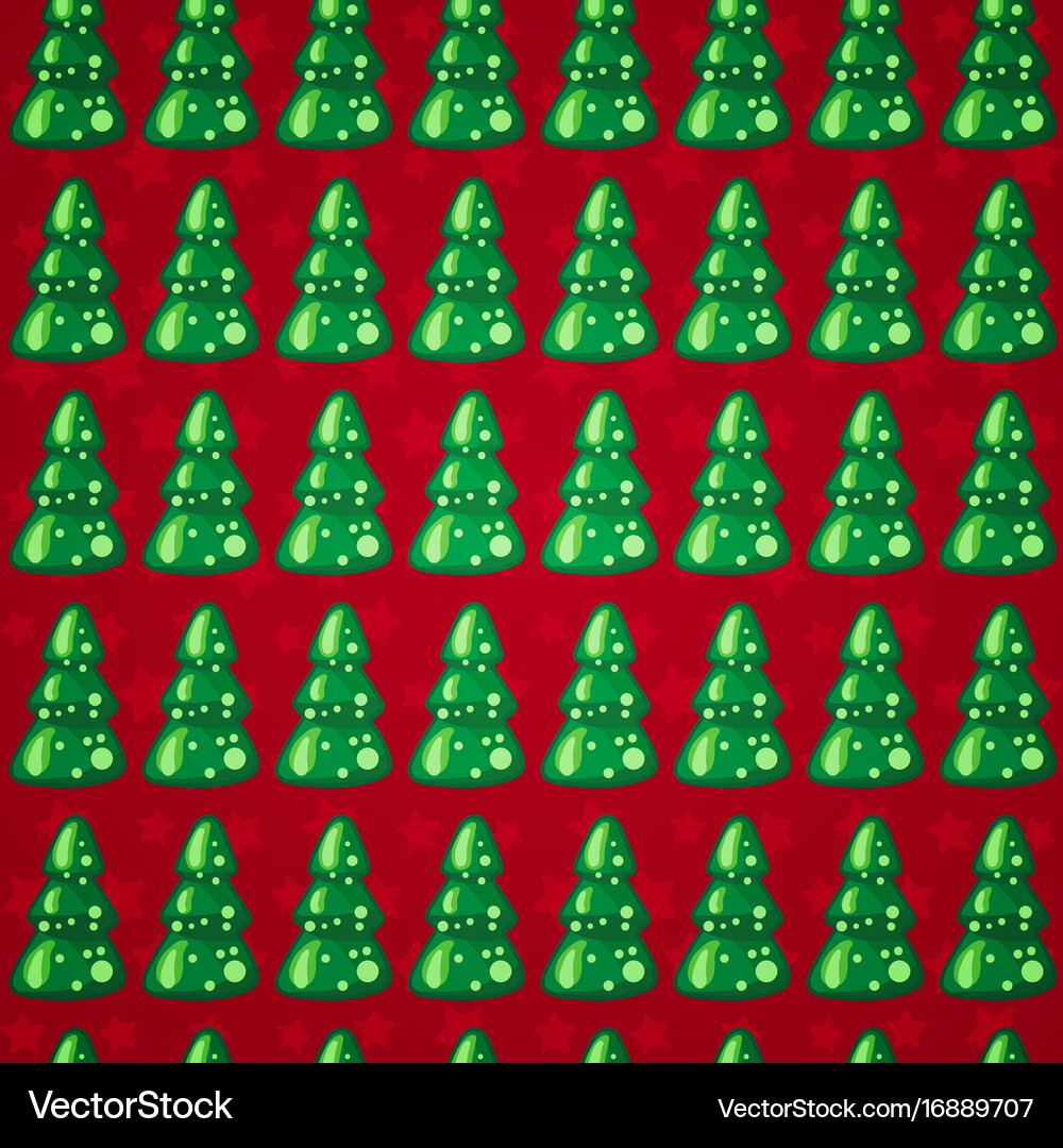 Seamless pattern with christmas trees Royalty Free Vector