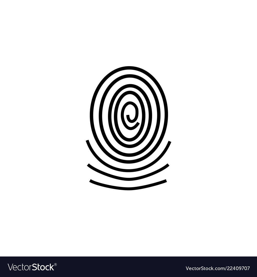 Three fingerprint types on white background loop