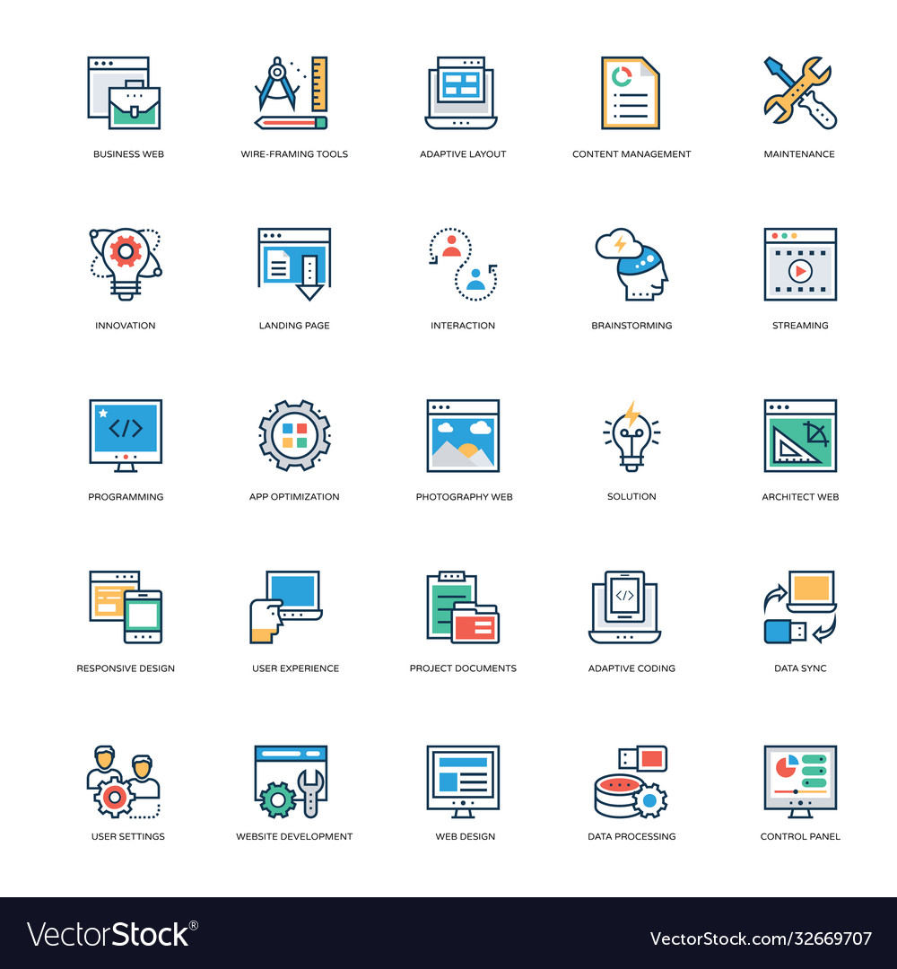 Web design and development icons 4