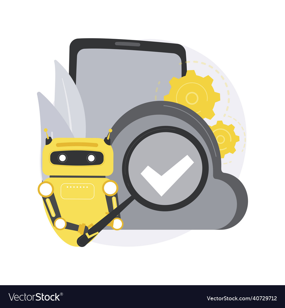 Cloud robotics abstract concept vector image Cloud robotics abstract concept