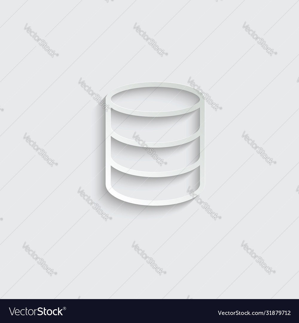 Database icon vector image Database icon