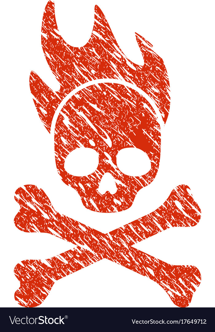 Death fire icon grunge watermark