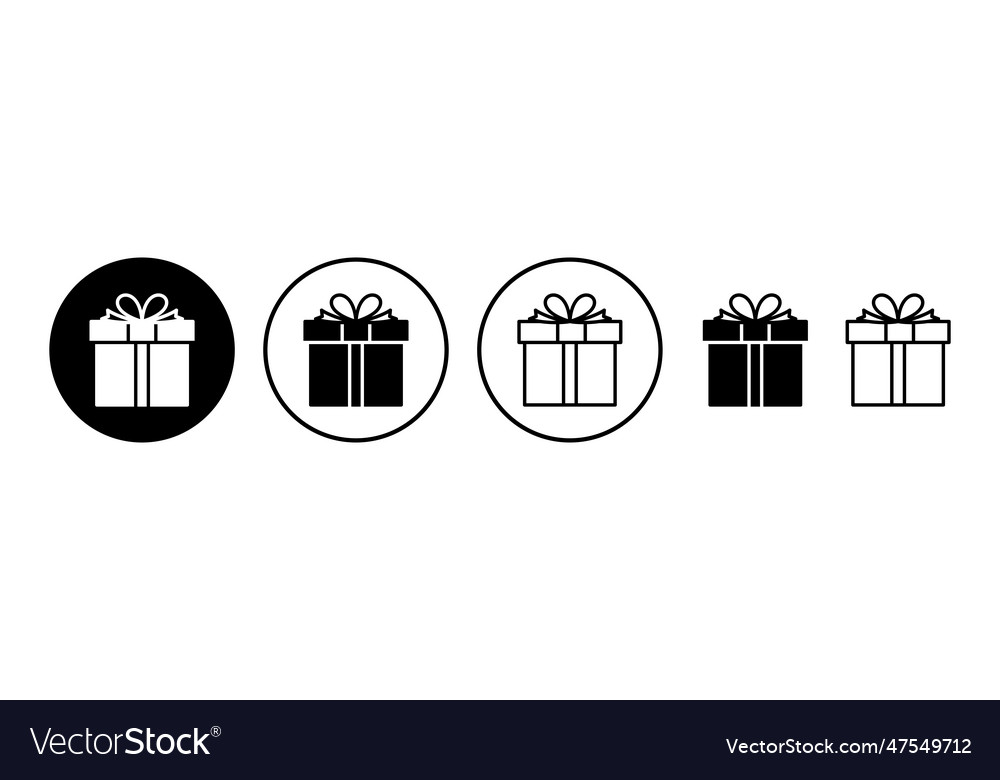 Gift icon box birthday